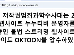 누누티비·오케이툰 운영자 검거... 비제휴 타사 이용 주의보