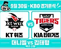 9월 30일 KT vs KIA KBO 경기분석, 대니엘의 상승세, 광주에서도 통할까?