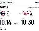 10월 14일 LG 트윈스 vs 두산 베어스 KBO 경기분석