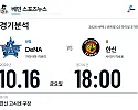 10월 16일 한신 vs 요코하마 DeNA NPB 경기분석